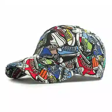 尚先生 高级印花帽子 棉 鸭舌帽 男女同款情侣款