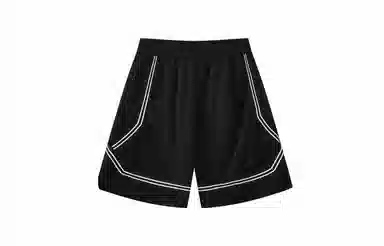 木林森 美式宽松马拉松健身四分跑步训练速干运动篮球裤 男女同款