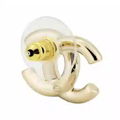 CHANEL 25P Gold Earrings