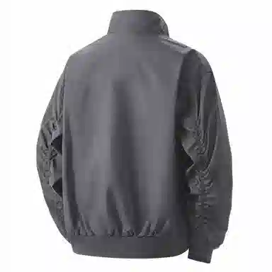 大卫贝肯 美式复古基础款纯色字母印花户外出行防风防水保暖宽松休闲百搭工装夹克 男女同款