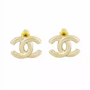 CHANEL 25P Gold Earrings