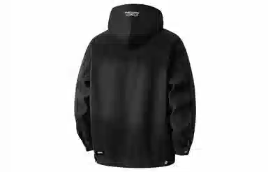 大卫贝肯 美式复古水洗做旧可脱卸连帽宽松百搭牛仔外套 男女同款