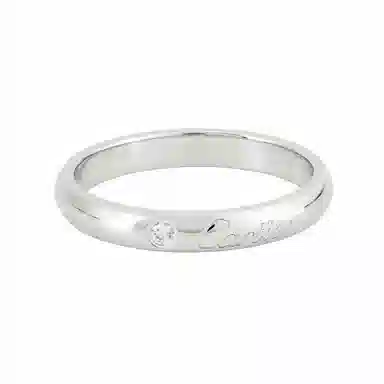 Cartier C de Cartier Wedding Band Platinum Diamond