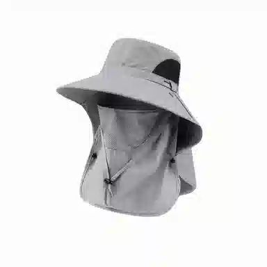 北极绒 户外可折叠 遮脸护颈透气防紫外线 潮流百搭遮阳防晒 聚酯纤维 渔夫帽 男女同款情侣款