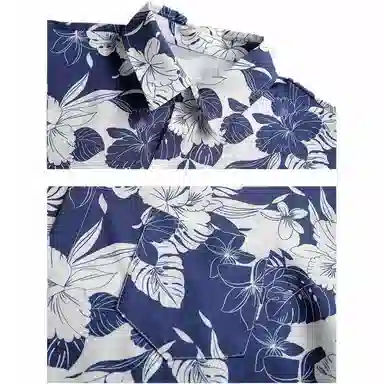 恒源祥 爆款夏季中国风印花短袖国风宽松版型衬衫 男款