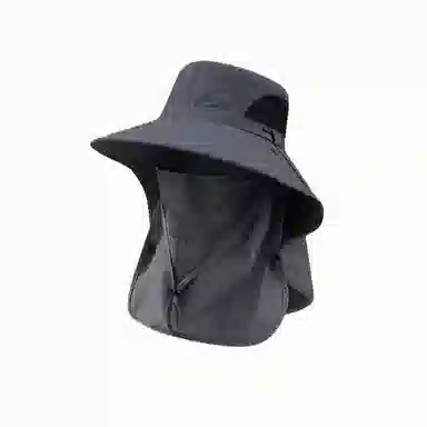 北极绒 户外可折叠 遮脸护颈透气防紫外线 潮流百搭遮阳防晒 聚酯纤维 渔夫帽 男女同款情侣款