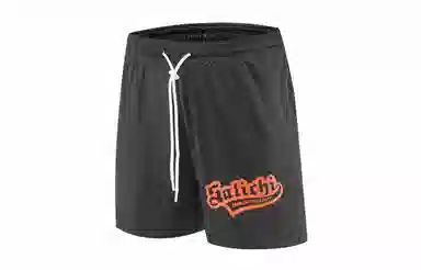 木林森 美式复古字母印花潮流宽松篮球裤 男女同款