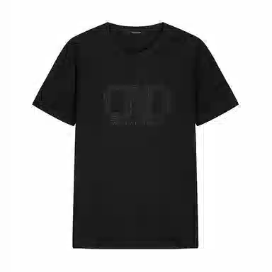 DAVID NAMAN Logo Jacquard T-Shirt Black