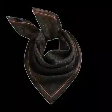 山一丸 五色腰果暗纹舒服丝棉中方巾亲肤柔软透气显品质手工边春秋  丝巾 女款