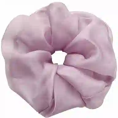 左欧 大肠超大 加大号特大紫色网纱肥肠丸子头 发圈 女款