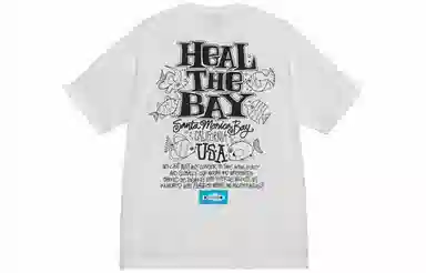 Stussy x Heal the Bay SS23 HEAL THE BAY OCEAN PIGMENT DYED TEE T