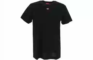 Diesel Logo Embroidered T-Shirt Black