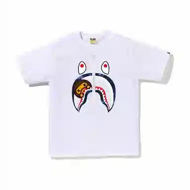 A BATHING APE Shark Print T-Shirt