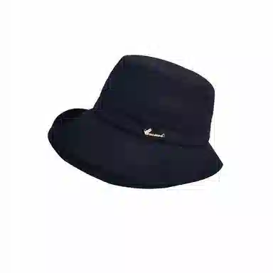 杨同学 【复古赫本风】遮阳 夏 优雅 卷边 字母 防紫外线 海边度假 聚酯纤维 防晒帽 女款