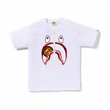 A BATHING APE Shark Print T-Shirt