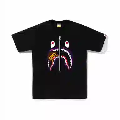 A BATHING APE Shark Print T-Shirt