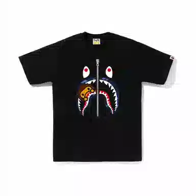 A BATHING APE Shark Print T-Shirt