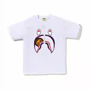 A BATHING APE Shark Print T-Shirt
