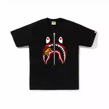 A BATHING APE Shark Print T-Shirt