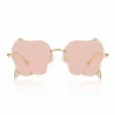 老凤祥 花语系列艺术 β钛 不规则形 太阳眼镜 女款
