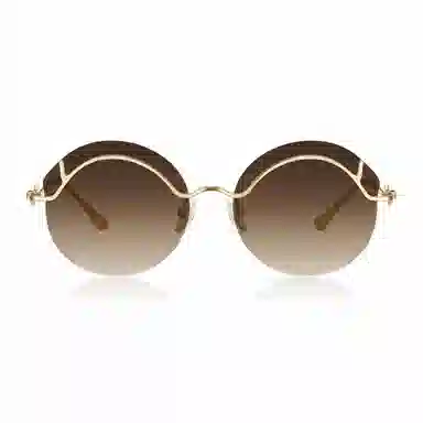 老凤祥 《花语》系列无框艺术 β钛 不规则形 太阳眼镜 女款