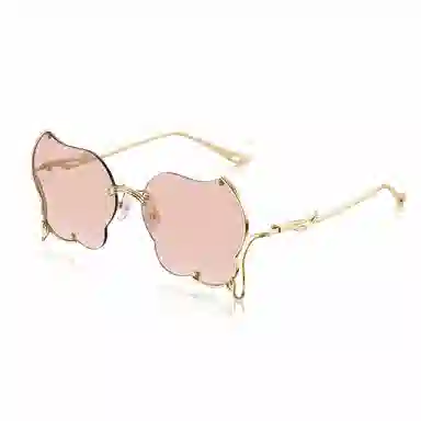 老凤祥 花语系列艺术 β钛 不规则形 太阳眼镜 女款