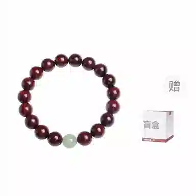 木盛缘 【圆满上岸转运珠赠盲盒】本命年新中式国潮财源滚滚一见钟情高油高密佛珠单圈文玩 小叶紫檀 手串 男女同款情侣款