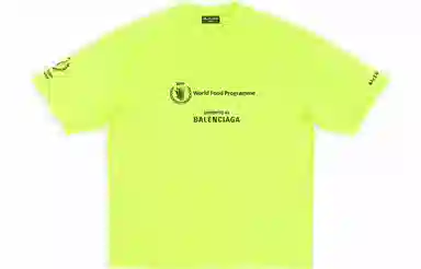 Balenciaga x WFP FW22 Logo T-Shirt Fluorescent Green