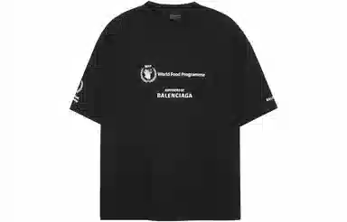 Balenciaga x WFP FW22 Logo T-Shirt Black