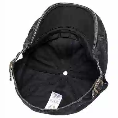 山一丸 水洗大头围报童帽纯色复古八角帽简约做旧休闲 棉 贝雷帽 男女同款情侣款