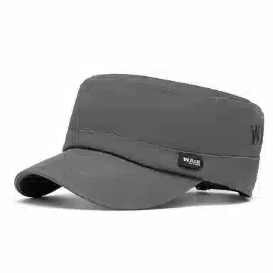 山一丸 休闲时尚中老年春夏季户外遮阳防晒 棉 平顶帽 男女同款情侣款