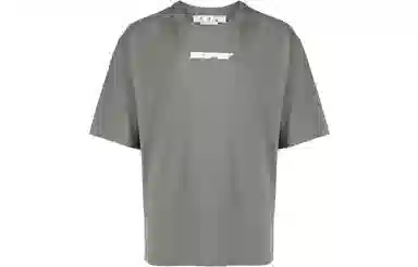 OFF-WHITE Logo Print T-Shirt Grey