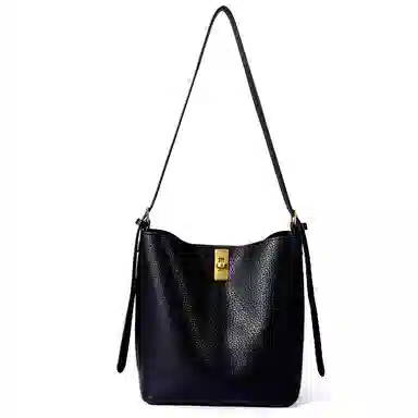 都宝路 软皮百搭韩系水桶包子母托特包 合成革 单肩包 常规 女款 黄色/黑色