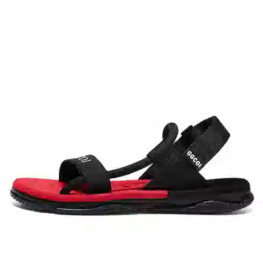 隆鹰 头层牛皮 简约百搭 软底轻盈个性 沙滩凉鞋 男款