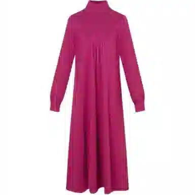 恒源祥 纯色休闲简约长袖连衣裙 女款