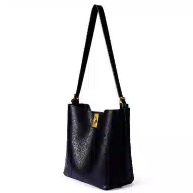 都宝路 软皮百搭韩系水桶包子母托特包 合成革 单肩包 常规 女款 黄色/黑色