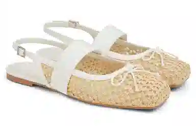 Charles & Keith Ballet Flats Beige/Black