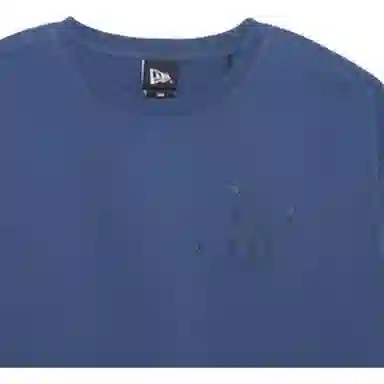 New Era Logo Crewneck T-Shirt Blue