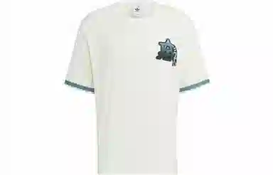 adidas Letter Print Crew Neck T-Shirt