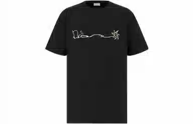 Dior x Travis Scott FW22 Black T-Shirt