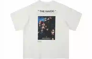 HARSH AND CRUEL Retro Street Print T-Shirt White