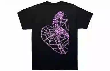 Revenge Heart Print Crewneck T-Shirt Black