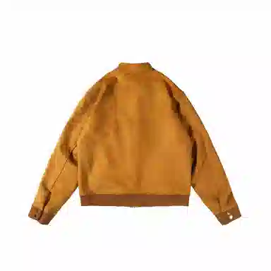 我是大卫 立领外套复古行政外套宽松百搭休闲潮夹克 男女同款 姜黄色