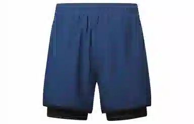 王者荣耀 鲁班七号款 美式基础款反光印花简约篮球跑步训练透气假两件紧身运动休闲短裤 男女同款