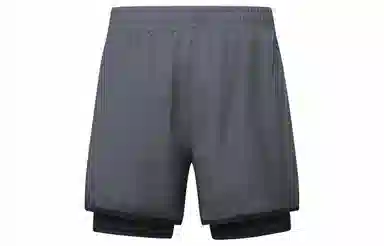 王者荣耀 鲁班七号款 美式基础款反光印花简约篮球跑步训练透气假两件紧身运动休闲短裤 男女同款