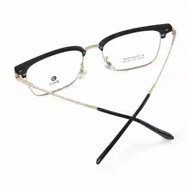 【联系客服可选配镜套餐】 康视顿 商务眉框 β钛板材镜架钛材 光学镜架 男女同款情侣款