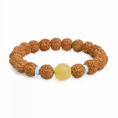 木盛缘 五瓣双龙文玩木饰 金刚菩提 手串 男女同款情侣款