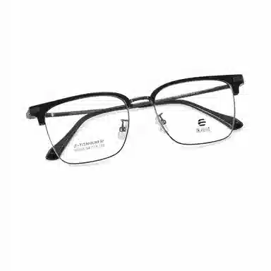 【联系客服可选配镜套餐】 康视顿 商务眉框 β钛板材镜架钛材 光学镜架 男女同款情侣款