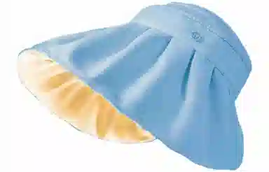 优幽兰 时尚百搭遮阳帽 防紫外线大檐显脸小空顶帽 小众设计拼色透气可折叠 聚酯纤维 防晒帽 女款