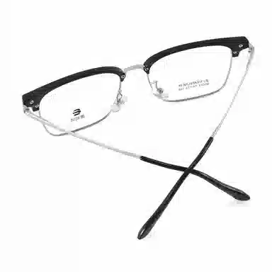 【联系客服可选配镜套餐】 康视顿 商务眉框 β钛板材镜架钛材 光学镜架 男女同款情侣款